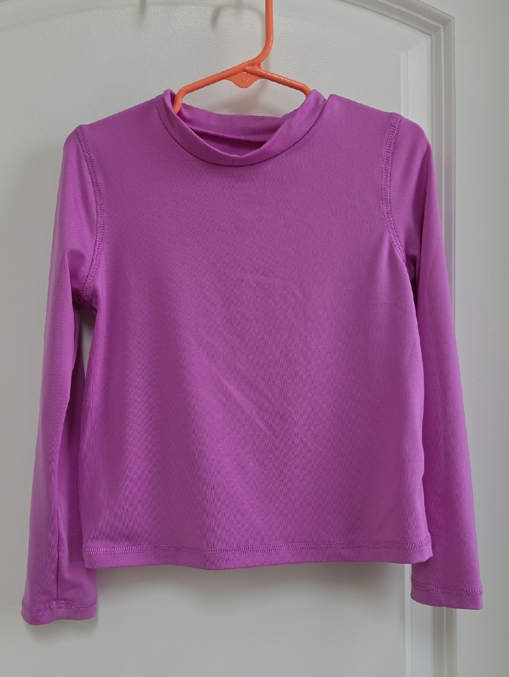Cat & Jack Kids Long-Sleeve Swim Rashguard in Bright Pink